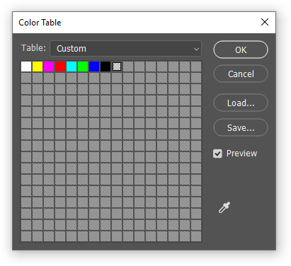 Amazfit Bip Photoshop Indexed Color Table Palette