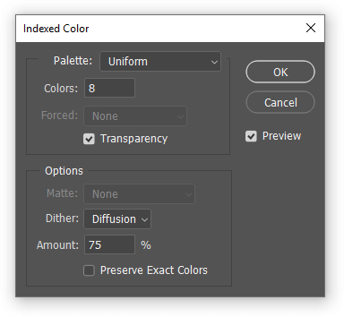 Amazfit Bip Photoshop Indexed Color Table Palette Uniform