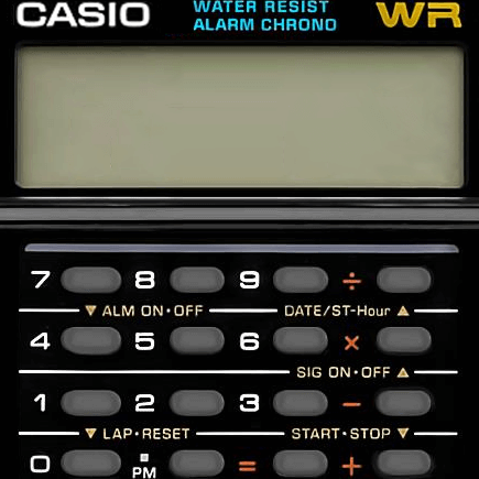 Amazfit Bip Casio Calculator Watch Face Original Background Edits